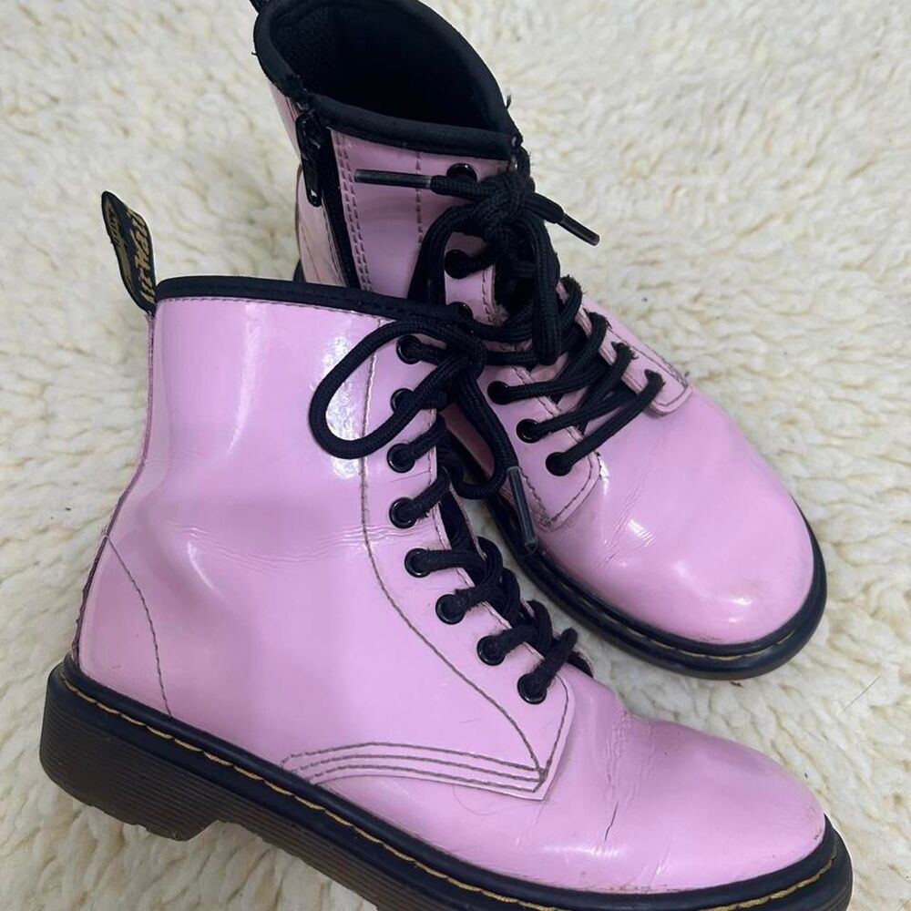 Dr-martens Women's Purple and Pink Boots